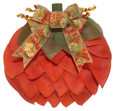 Produktbild von Herbstlicher Kürbiskranz im Landhausstil mit Beerenakzenten, Halloween- und Thanksgiving-Türgirlande