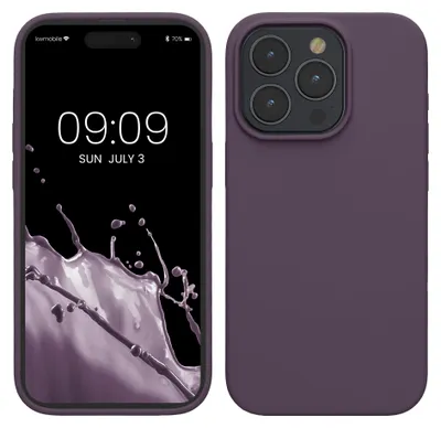 Produktbild von kwmobile Handyhülle für iPhone 15 Pro Max Hülle, für iPhone 15 Pro Max Case - Hülle Silikon - kabelloses Laden - Helle Iris