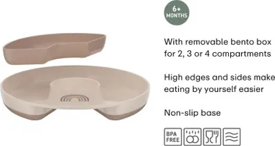 Productafbeelding van Mepal Mio servies voor baby's en peuters, kinderbord met verdeling, Mio - Little Farm. Diameter 200 x 27 mm. Artikelnummer: 108002565399