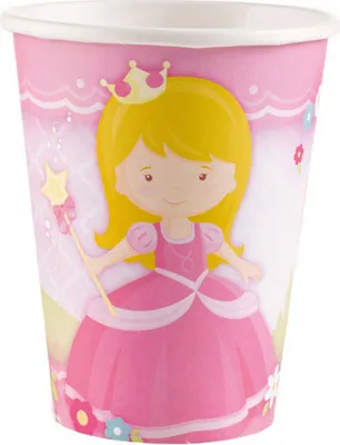 Produktbild von 8 Trinkbecher Prinzessin für Kinder-Geburtstag