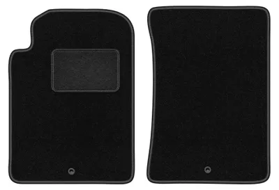 Image de Tapis avant en moquette pour SsangYong Rexton III 2013- (SUV) – 2 pièces, noirs, sur mesure – Wielganizator LUX