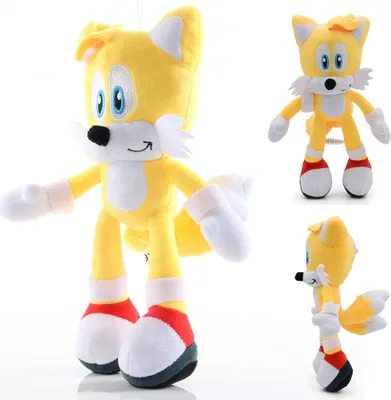 Produktbild von Miles Tails Prower Sonic the Hedgehog Maskottchen Plüschtier Kuscheltier Groß 40 cm XXL