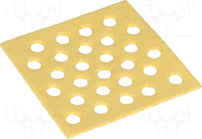 Productafbeelding van 5x reinigingspons voor soldeermiddel, 70x70 mm. Sponzen en reinigingsdoekjes voor soldeermiddel