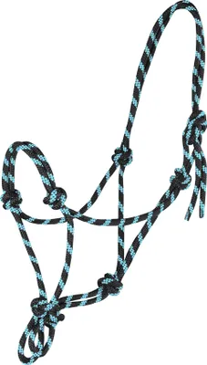 Produktbild von Waldhausen Knotenhalfter viele Farben, Farbe:schwarz/mint, Größe:PON