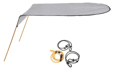 Produktbild von Kayak Sonnensegel 1 Stück, Faltbares Bootszelt Aus Wasserdichtem Oxford-Gewebe Mit Aluminiumgestell, Universell Für Kajaks Kanus Und Boote