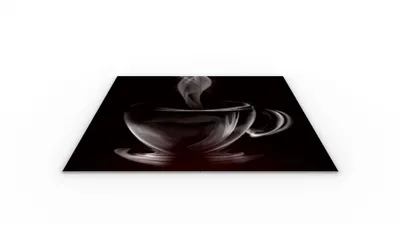 Obrázok produktu pre Sklenená kuchynská doska KÁVA 60x52cm - doska na krájanie - ochranná doska