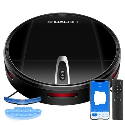 Obrázek produktu pro Robotický vysavač, inteligentní mapování, aplikace WiFi, černý