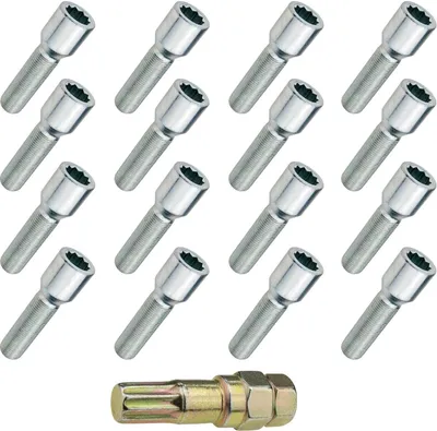 Produktbild von 16x Radschraube M12x1.50, TORX, 28 mm, Sternschraube, Kegel, 10R
