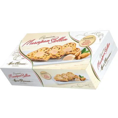 Produktbild von Emil Reimann Premium Marzipan Stollen mit Rosinen und Puderzucker 750g