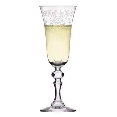 Produktbild von KROSNO Krista Deco Champagner- und Proseccogläser, 6er-Set, 165 ml