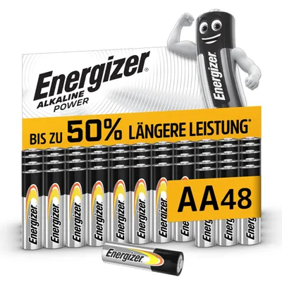 Produktbild von Energizer Alkaline Power Batterien AA (48 Stück)
