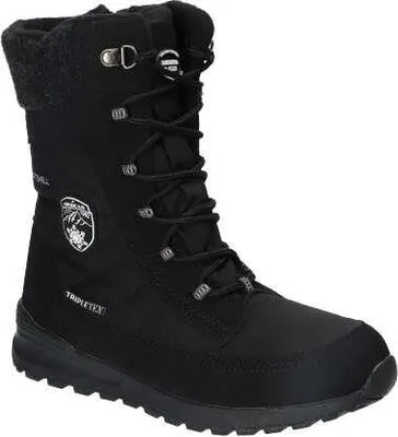 Produktbild von American Club Sn23 Damen Winterschuhe Softshell, Tripletex-Membran, Hohe Winterstiefel mit Fleecefutter, Gefüttert Schneestiefel, Schwarz 37