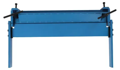 Produktbild von Manuelle Blechbiegemaschine - Kantbank - 450 mm Arbeitsbreite - Q235 Kohlenstoffstahl - 0–120° Biegewinkel - 1–1,2 mm Blechstärke - Blau