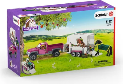 Produktbild von Schleich Pick-up mit Pferdeanhänger, 42346