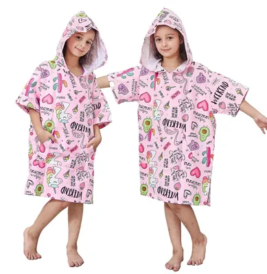 Imagen del producto de Omgoods - Toallas con capucha para niños - Bata de baño suave para nadar