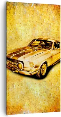 Produktbild von Bild auf Leinwand - Leinwandbild - Auto klassisch Geschwindigkeit Sammler - 65x120cm - Wand Bild - Wanddeko - Leinwanddruck - Bilder - Kunstdruck - Leinwand bilder - Wandkunst - PA65x120-0528