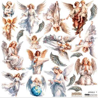 Image de Autocollants - ScrapLove - Angels 1