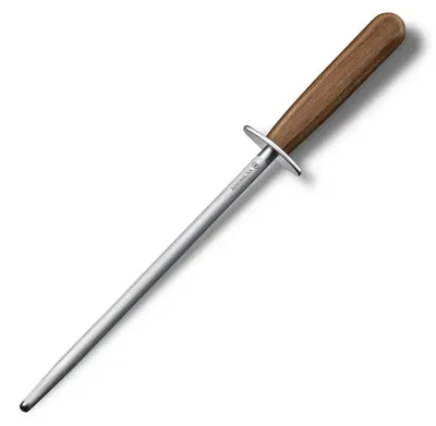 Produktbild von Victorinox Wood Honing Wetzstahl Rund - 23 cm - Mittel fein - Griff aus Ahornholz
