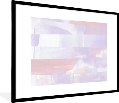 Produktbild von MuchoWow® Gerahmtes Poster Pastell - Farbe - Gestaltung 80x60 cm - Poster mit Schwarzem Bilderrahmen Wandposter Rahmen Foto Bilder - Schlafzimmer-Dekorationen - Fotoposter