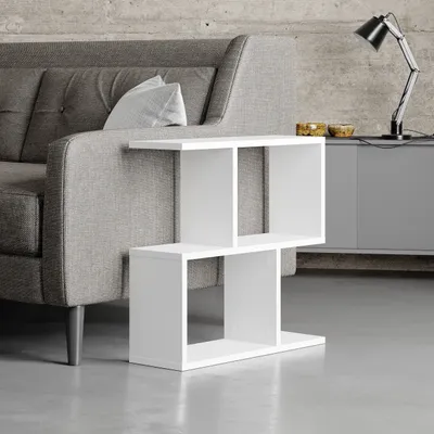 Produktbild von Decortie Homemania Modern Beistelltisch Weiß Mehrzweck 60 x 19.5 x 60 cm