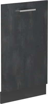 Produktbild von Geschirrspülblende Vicco R-Line Schwarz Beton 45 cm ohne Arbeitsplatte, Model 54529