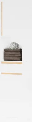 Produktbild von Badezimmerschrank Schmaler Bad Hochschrank mit 1 Schublade, 1 offenem Regal und 2 Türen –platzsparender Aufbewahrungsschrank für Badezimmer, Gäste-WC oder Waschküche Weiß 35x33x170 cm BZR80-W