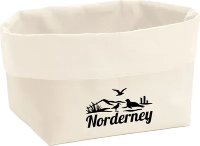 Produktbild von Huuraa Organizer Norderney Strandmotiv 8 Liter Large Canvas Baumwolle Utensilo Geschenkidee