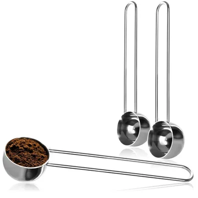 Kaffeemaßlöffel 3er Set Edelstahl 25 ml silber