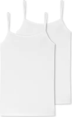 Produktbild von Schiesser Damen 2 er Pack Spaghettitop Gr. 44  weiss