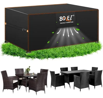 Produktbild von Abdeckung Gartenmöbel 150x90x75cm 420D Oxford Wasserdicht mit Belüftung und Aufbewahrungstasche