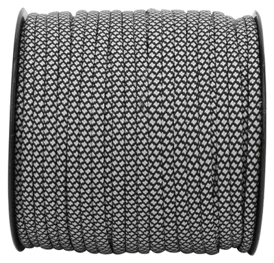 Imagen del producto de Cuerda paracord de 50 metros, 4 mm de grosor, con 7 hebras, para rescate, atado de tiendas de campaña, uso como correa, ideal para pulseras tejidas y actividades al aire libre. Disponible en color plateado y