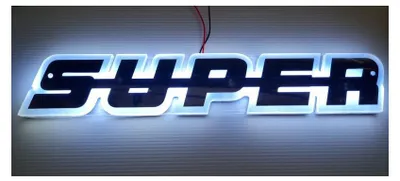 Obrázok produktu pre LED reklamný panel "SUPER", 24 V, biele svetlo, 40 x 7 cm