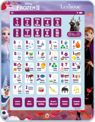 Obrázok produktu pre Lexibook Francúzsko-anglický vzdelávací tablet Ľadové kráľovstvo