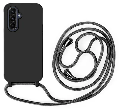 Produktbild von Handykette für Samsung Galaxy A57 Hanyhülle mit Band Hülle mit Kodel Smartphone Halskette Schwarz