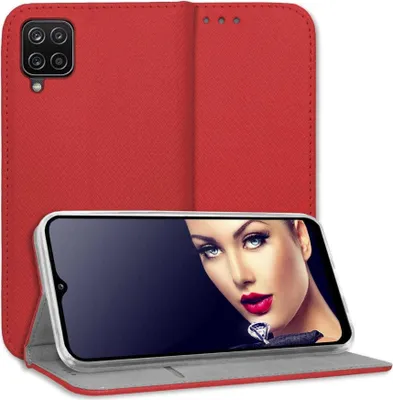 Produktbild von Bookstyle Schutzhülle Klapphülle Schutztasche Etui Cover für Samsung Galaxy A22 4G (A225, 6.4'') - Rot