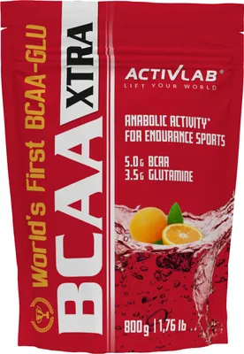 Produktbild von Activlab BCAA Xtra Instant 800g, L-Leucin, L-Isoleucin, L-Valin - Orange