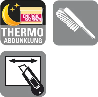 Produktbild von Gardinia EASYFIX Thermo-Plissee mit 2 Bedienschienen elfenbein 100 x 130 cm