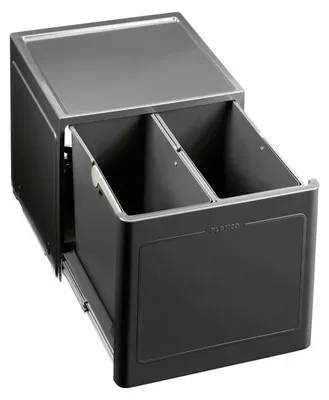 Immagine prodotto di Blanco Botton Pro 45/2 cestino automatico 2x 13 litri KB 450mm - cestino estraibile con coperchio, antracite
