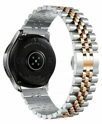 Produktbild von By Qubix passend für Garmin Venu 4 - 45 mm - Edelstahlarmband - Silber / Roségold
