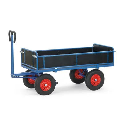 Produktbild von Fetra Handpritschenwagen Bordwände 1.250 kg LxB 2.000 x 1.000 mm Vollgummiräder