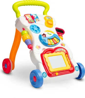 Produktbild von TOYZ Laufwagen Baby Lauflernhilfe Baby Laufhilfe 34 x 43 x 45 cm - Regenbogen