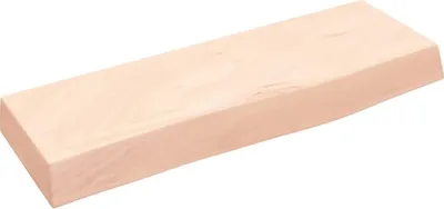Produktbild von Wandregal 60x20x6 cm Massivholz Eiche Unbehandelt