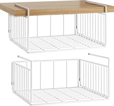 Produktbild von SUFAUY 2er-Pack Unterschrank-Regalkorb-Organizer, Metalldrahtregal, hängende Auf