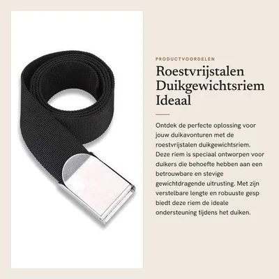 Productafbeelding van Stalen duikgewichtgordel zonder rand – ideaal voor duikers