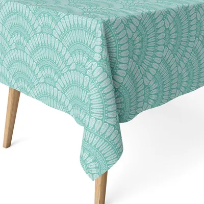 Tischdecke rechteckig 240x140 cm, vlekabweisend, grün, wasserdicht
