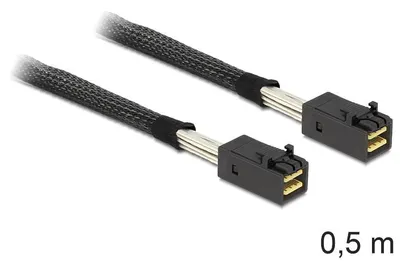 Produktbild von Kabel Mini SAS HD SFF-8643 > Mini SAS HD SFF-8643 (schwarz, 50cm)