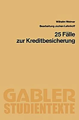 Produktbild von 25 Fälle zur Kreditbesicherung