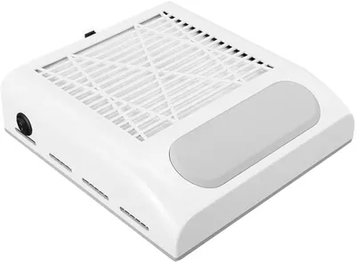Image de Aspirateur à ongles - Appareil de manucure - Nettoyage des ongles - Technologie silencieuse - 30 x 30 x 5 cm - Blanc
