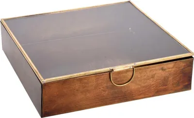 Produktbild von Schmuckschatulle, Kästchen für Kleinigkeiten, Organizer aus Metall, 20 x 13 cm