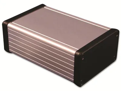 Produktbild von Hammond Electronics 1455K1202 - Profilgehäuse 1455 K 120 x 78 43 mm silber